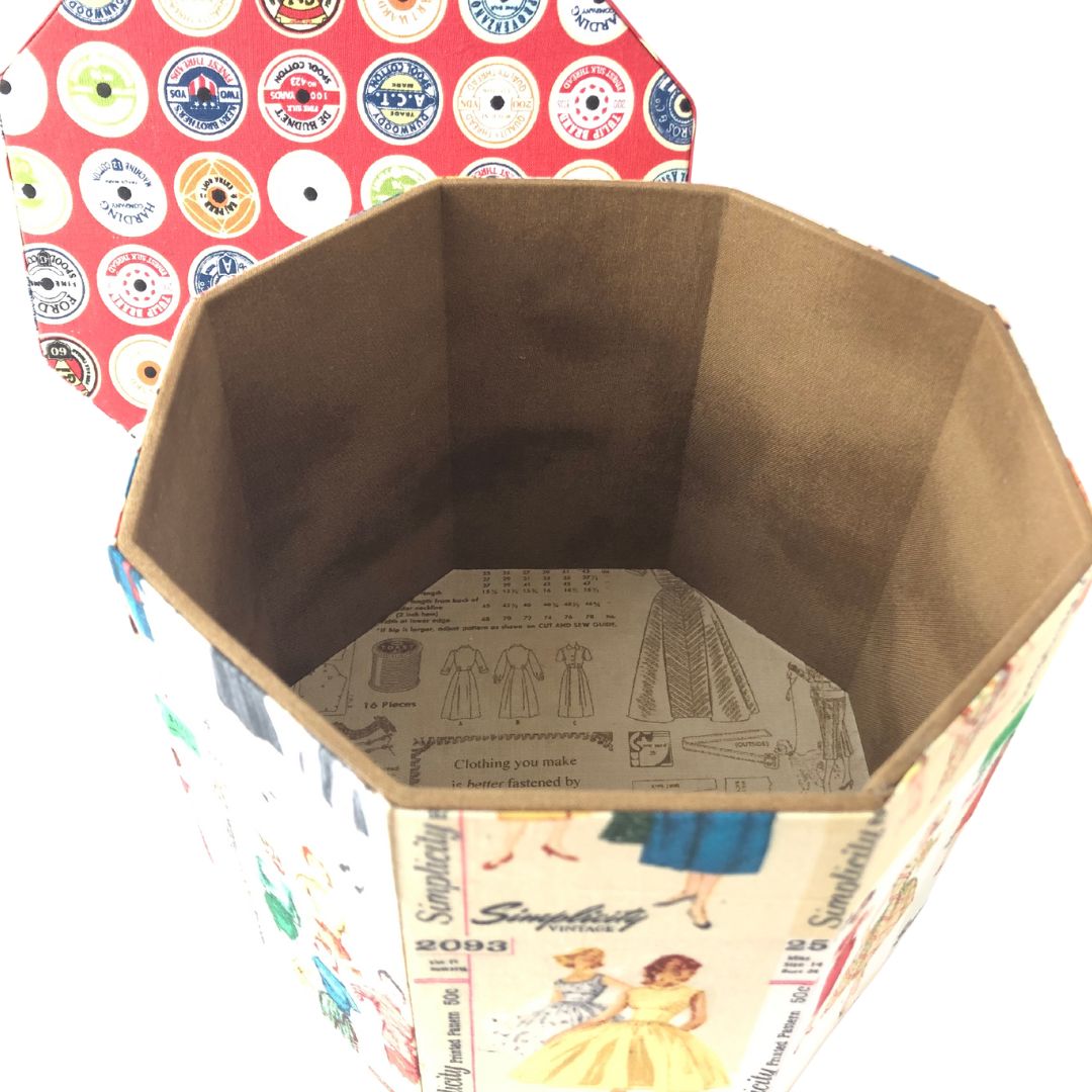 Vintage Octagon Storage Box
