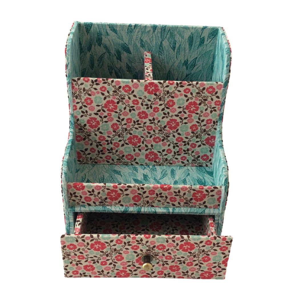 Small desk organizer with drawer