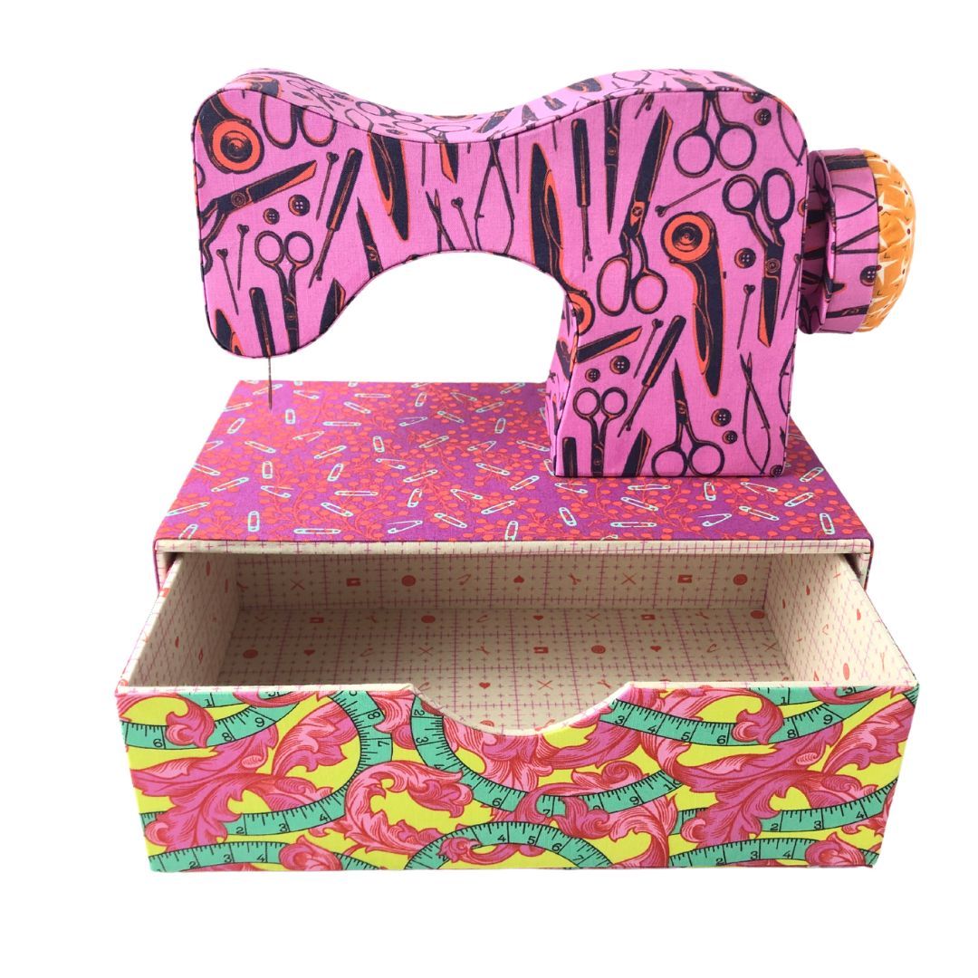 Sewing Machine Organizer Box with Drawer